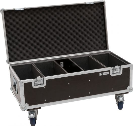 Roadinger Flightcase 4x Audience Blinder 2x100W LED COB CW/WW with wheels