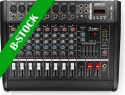 DJ Equipment, AM8A 8-Channel Mixer with Amplifier DSP/BT/SD/USB/MP3 "B-STOCK"