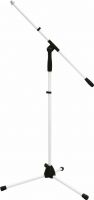 Stativer, Omnitronic Microphone Tripod MS-1W with Boom Arm white