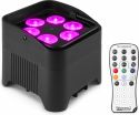 Lys & Effekter, BBP96S Batteri Uplight Par 6x 12W WDMX