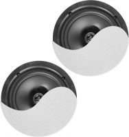 NCBT8 Amplified Low Profile Ceiling Speaker Set BT 8" White