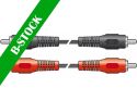 Kabler og stik, Cable 2RCA 2.5m Bulk "B-STOCK"