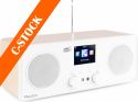 DAB Radio / Internet Radio, Bari WIFI Internet Stereo Radio with DAB+ White "C-STOCK"