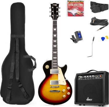 GigKit Elektrisk Guitar Pakke LP Stil Sunburst