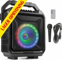 Transportabelt højttaler MOVE80, 8" bas 120W / Bluetooth / Handy og med Festlig LED lys!