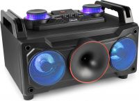 Party Station MDJ110, Komplet ALT I ET Musikafspiller 120W - MP3 / USB / Bluetooth (med batteri)