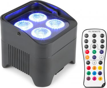 Beamz BBP94 Batteri Uplight Par 4x 10W / RGBAW+UV