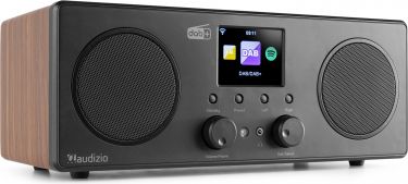 WIFI Internet Radio "Luxus model med god stereo lyd og farve-display" | DAB+ | FM | Bluetooth | Træ