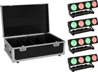 Eurolite Set 4x LED PMB-4 COB QCL 30W Bar + Case