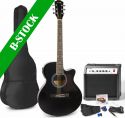 Western Guitar, ShowKit Electric Acoustic Guitar Pack Black "B-STOCK"