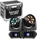 Moving Heads, Fuze610Z Vask 6x 10W LED Moving Head Zoom Sæt 2 Stykker i Flightcase