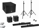 Omnitronic Set MOLLY 2.1 Active System Sub + 2x Top + Accessories, black Omnitronic Set MOLLY 2.1 Active System Sub + 2x Top + Accessories, black