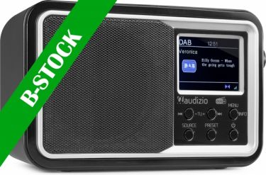 Anzio Portable DAB+ Radio with Battery Black "B-STOCK"