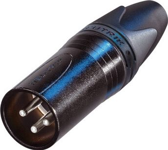 XLR 3P Male NEUTRIK NC3MXX Black