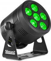 Beamz BBP66 Batteri Uplight Par 6x 6W / RGBW / Ekstra kraftigt batteri, optil 10 timer!