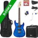 Guitar, GigKit Electric Guitar Pack Quilted Style Dark Blue "B-STOCK"