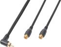 Kabler og stik, CX143 Kabel 1x RCA Hann - 2x RCA Hunn 0,3M