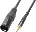 Kabler og stik, CX47-1 Kabel 3,5mm Stereo- XLR hann til hann 0,5m