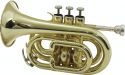 Musikinstrumenter, Dimavery TP-300 Bb Pocket Trumpet, gold