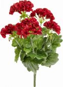 Udsmykning & Dekorationer, Europalms Geranium, artificial, red, 42cm