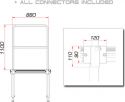 Scene, Guil TMQ-01/440 Stage Rail 88cm (Aluminium Version)