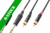 Cable 2x6.3 Mono - 2xRCA Male 3.0m "B STOCK"