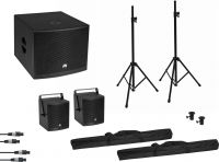 Omnitronic Set MOLLY 2.1 Active System Sub + 2x Top + Accessories, black