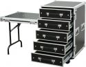 19" Rack, PD-FA6 5 Drawer 3U Engineer Case + Table