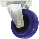 Flight Case Accessories, Roadinger Swivel Castor 100mm blue shielded bearing