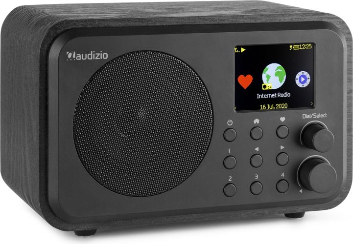 WIFI Internet Radio, Transportabel model med Bluetooth / Batteri / Tydeligt farvedisplay / Sort