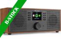 DAB Radio / Internet Radio, Rimini Stereo WiFi Internet Radio Wood "B-STOCK"