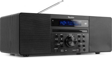 Alt-i-et musiksystem, CD/ DAB+/ FM/ USB/ Bluetooth - Sort