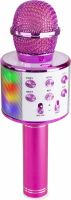 KM15P Karaoke Mic with speaker and LED light BT/MP3 LED Pink