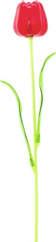 Europalms Crystal tulip,artificial flower, red 61cm 12x