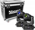 Moving Heads, BeamZ professional IGNITE180 Spot LED Moving Head 2 stk. i Flightcase