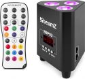 Beamz BBP93 Batteri Uplight Par 3x 10W / RGBW / 3 kant-design, Perfect til lys i alutruss!