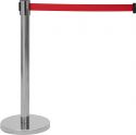 Scene, Eurolite Barrier System with Retractable red Belt