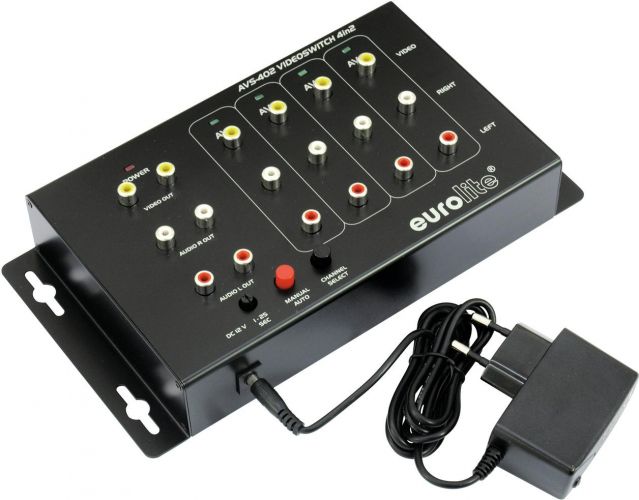 Eurolite AVS-402 Video switch 4in2