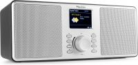 DAB Radio i flot design | God stereo lyd | Tydeligt farve-display | FM | DAB+ | Bluetooth | Sølv