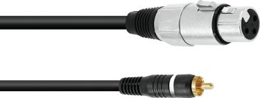 Omnitronic Adaptercable RCA/XLR(F) 2m bk