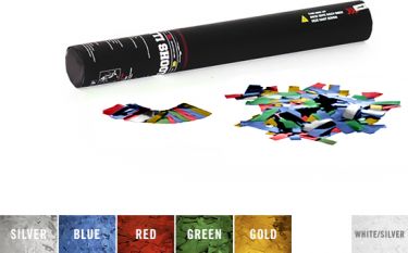 TCM FX Handheld Confetti Cannon 50cm, multicolor metallic