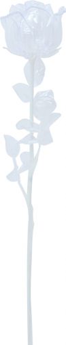 Europalms Crystal rose, clear, artificial flower, 81cm 12x