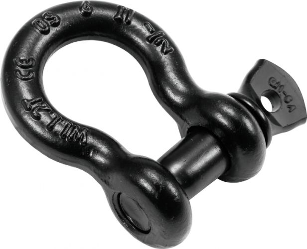 SAFETEX Shackle 13mm black with Screwbolt