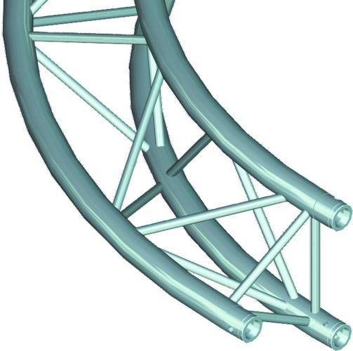 Alutruss TRILOCK E-GL33 Circlepart 4m out 90° <