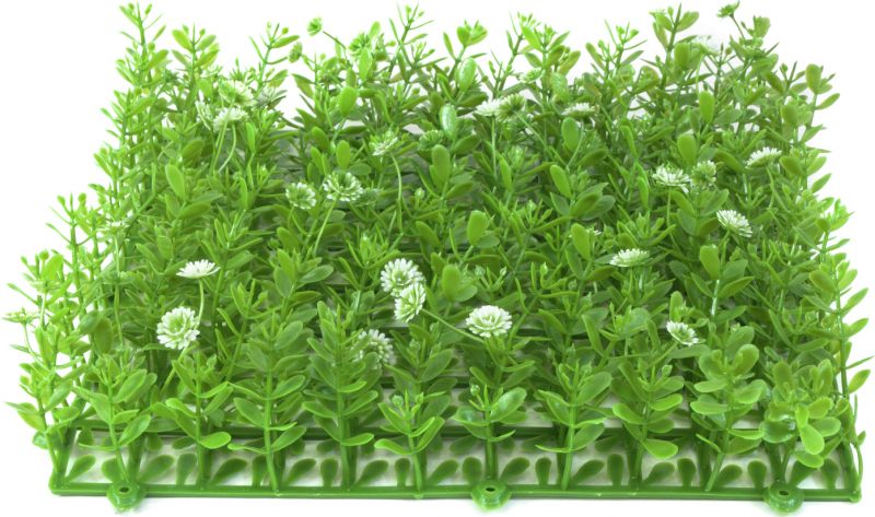 Europalms Grass mat, artificial, green-white, 25x25cm