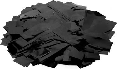 TCM FX Metallic Confetti rectangular 55x18mm, black, 1kg