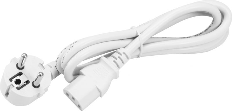 Omnitronic IEC Power Cable 3x1.0 1.2m wh