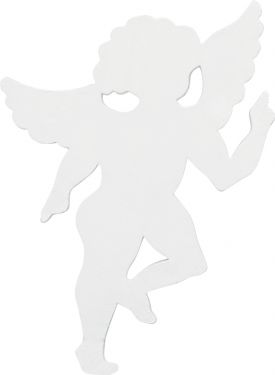 Europalms Silhouette Angel, white, 60cm