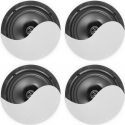 NCBT604 Amplified Low Profile Ceiling Speaker Set BT 6.5" White