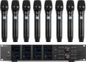 PD528 UHF Wireless Microphone Set with 8 handheld microphones